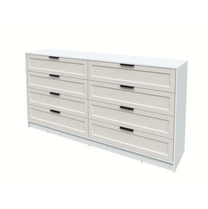 Kомод Тренд КТ-К197 (Белый ЛДСП/ Кашемир ЛМДФ) Ш1965 В1020 Г451